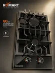 Kenwood 60cm Inbuilt Ceramic Glass 2-Burner Cooktop - 1