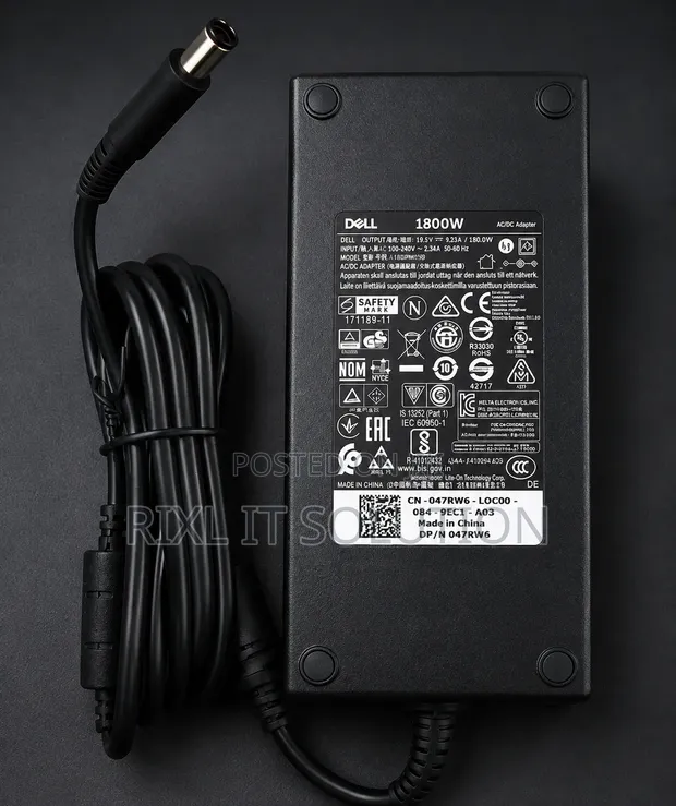 Genuine Dell 180W Charger for Alienware/Precision Laptops - 1