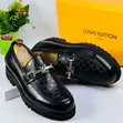 Louis Vuitton Black Leather Chunky Men's Shoes - 2
