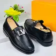Louis Vuitton Black Leather Loafers with LV Crown - Men's Size 38-46 - 2