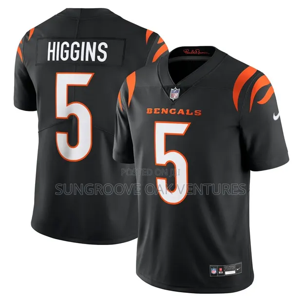 Original Nike Tee Higgins Black Jersey #5 - 1