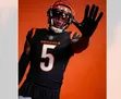 Original Nike Tee Higgins Black Jersey #5 - 3