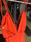 Bareback Jumpsuit - Orange, UK 14/16/18 - 2