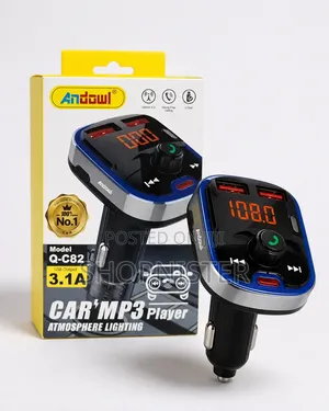 Car MP3 Player with Bluetooth FM Transmitter & Fast Charger