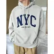 Drawstring Long Sleeve Sweatshirt with Pocket - Grey - 2