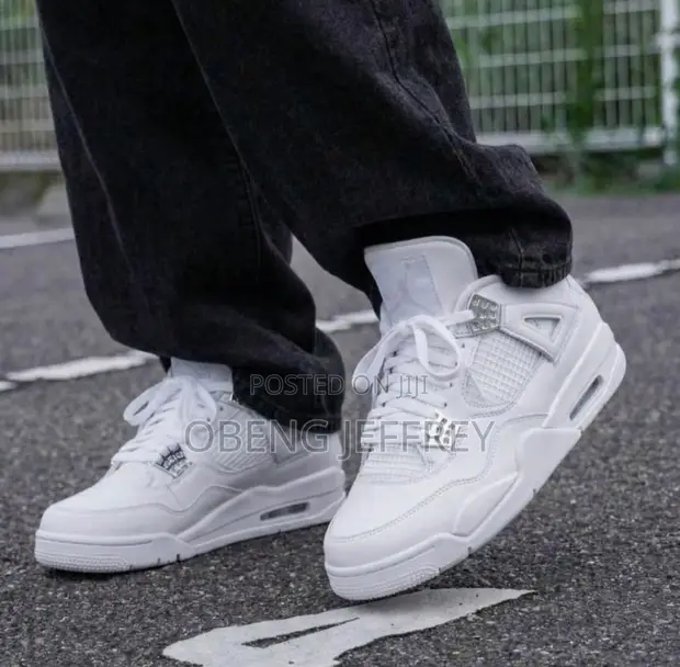 Original Air Jordan 4 Pristine White - 1