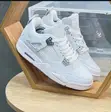 Original Air Jordan 4 Pristine White - 2