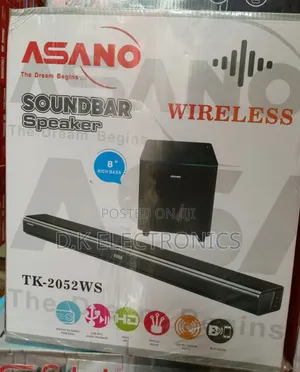 Asano TK2052WS Wireless 2.1 Channel TV Soundbar