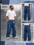 High Quality Baggy Jeans - Plain - 1