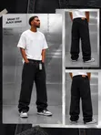 High Quality Baggy Jeans - Plain - 2