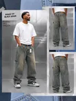 High Quality Baggy Jeans - Plain - 4