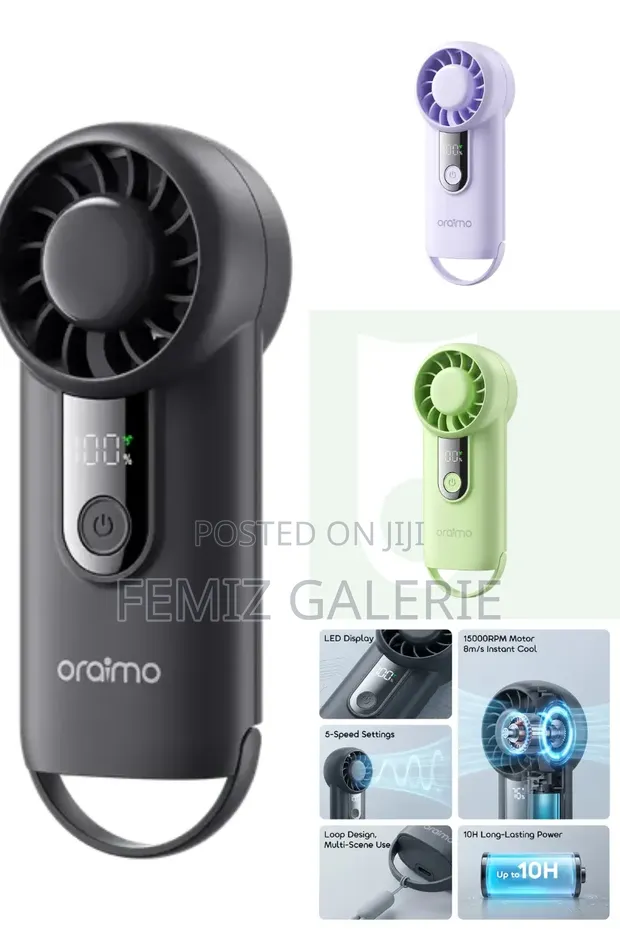 Oraimo TurboFan Lite Mini Powerful Handheld Fan - 1