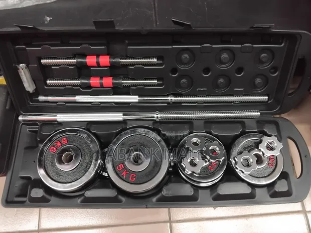 Bodyfit 50kg Dumbbell Set - 1