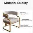 Elegant Black and Gold Accent Chair - 3