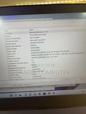 Lenovo ThinkPad T470 Laptop - 16GB RAM, 256GB SSD