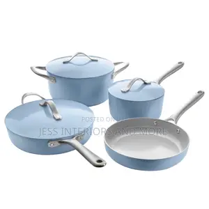 ProCook Ceramic Non-Stick Cookware Set (Blue)