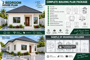 Modern 2-Bedroom House Plan for Sale