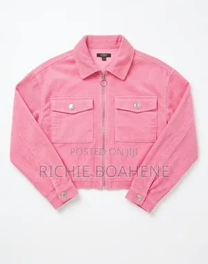 Pink Cotton Jacket for 9-10 Year Old Girls