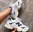 New Balance 9060 "White / Black - Cream" Sneakers - 2