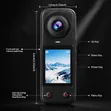 X5 Pro 4K Panoramic Action Camera (Black) - 4