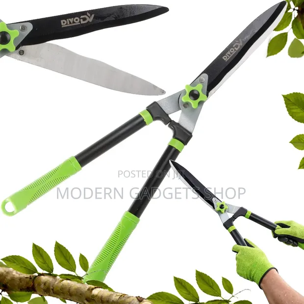 Heavy Duty Hedge Trimmer - Long Handle Garden Pruning Shears - 1