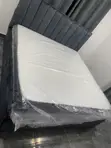 Queen Size Bed Frame with Mattress - Wood-Mode - 3