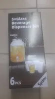 Juice Dispenser with Glass Cups - 1