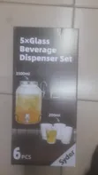 Juice Dispenser with Glass Cups - 2