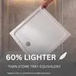 VR Bathrooms Square Shower Tray 70x70cm - 3