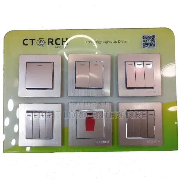 Rose Gold 2-Gang 2-Way Light Switch - 1