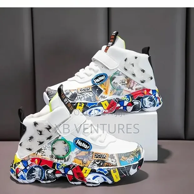 Boys Casual Shoes - Back to School White - 1