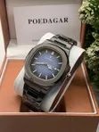 POEDAGAR Men's Classic Stainless Steel Wristwatch - 3
