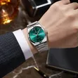 POEDAGAR Luxury Men's Stainless Steel Quartz Watch - 4