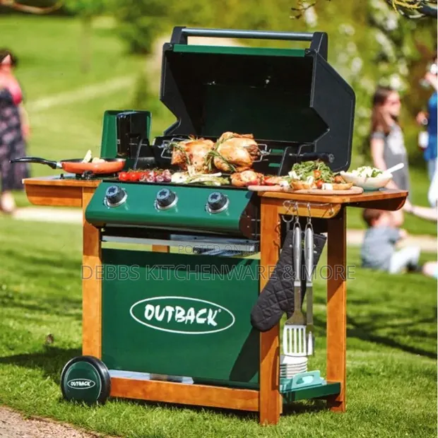 Three Burner Gas BBQ Grill - 1