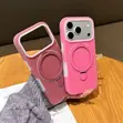 Luxury Jelly Matte Magsafe Case for iPhone 13-17 Pro Max with Bracket - 2