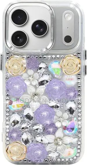 Luxury 3D Camellia Flower Case for iPhone 13-17 Pro Max
