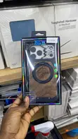 iPhone 17 Pro Max Case with Walnut Back and 360 Holder - 2