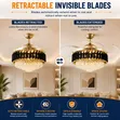 Amerlux 3-in-1 Chandelier Fan Light with Remote Control (48") - 1