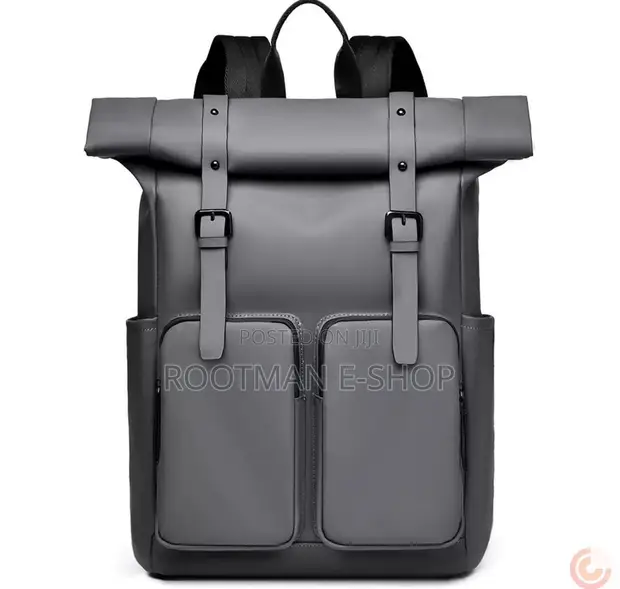 Unisex Waterproof Roll-Top Backpack - 1