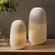 Evergreen LED Porcelain Lanterns (Set of 2) - 5