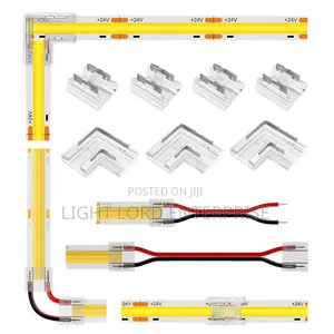 Transparent Solderless 8mm COB LED Strip Connectors
