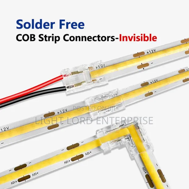 8mm COB LED Strip Solderless Connectors - 1