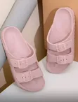 Original Rubber Birkenstock Pink Sandals - 1