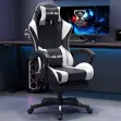 Gaming Chair with Thickened Seat Cushion and Footrest - 2