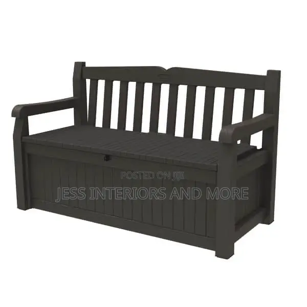 Keter Solana 70 Gallon Resin Storage Bench - 1