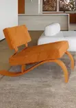 Traditional Rustic Fleece Accent Chair - 3