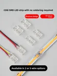 Brand New 8mm COB LED Strip Connectors Kit - 1
