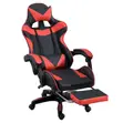 Racer Ergonomic Gaming Chair with Retractable Footrest - 2