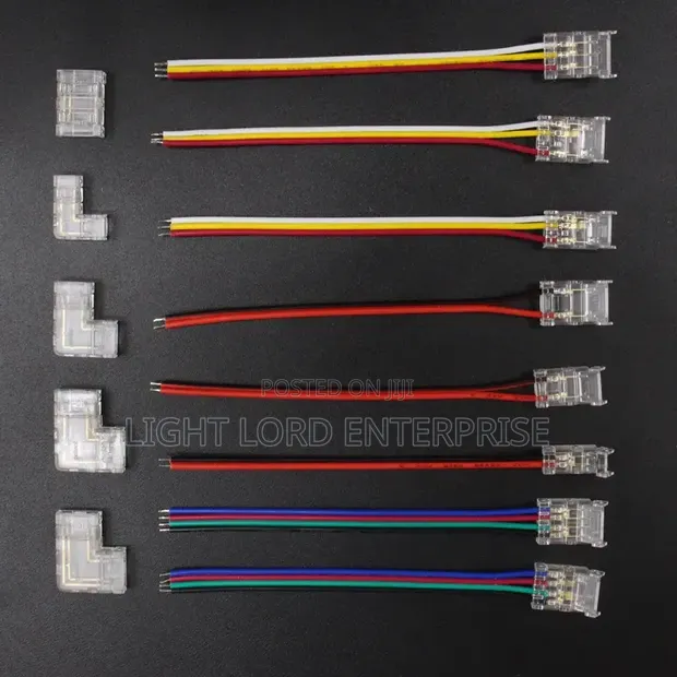 8mm COB LED Strip Light Connectors Kit - 1