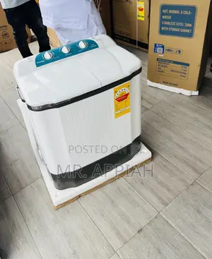 Nasco 5kg Semi-Automatic Washing Machine (White/Gray)